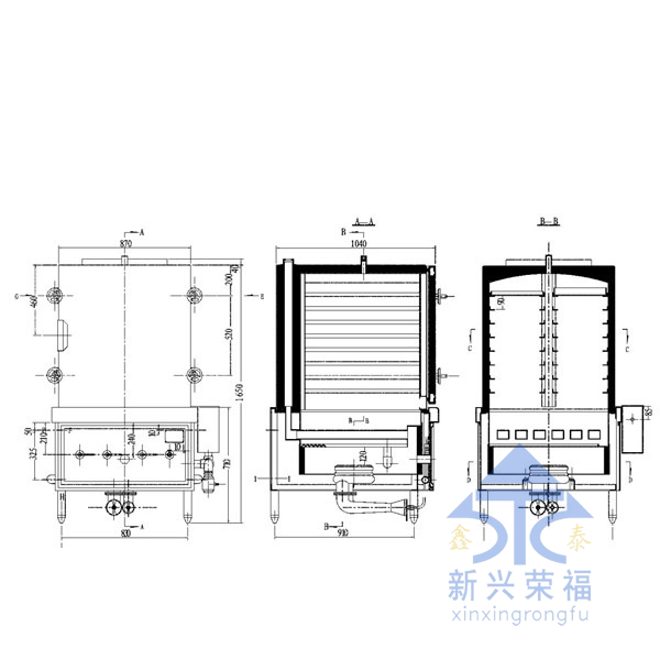 燃?xì)鈫伍T蒸箱尺寸圖一